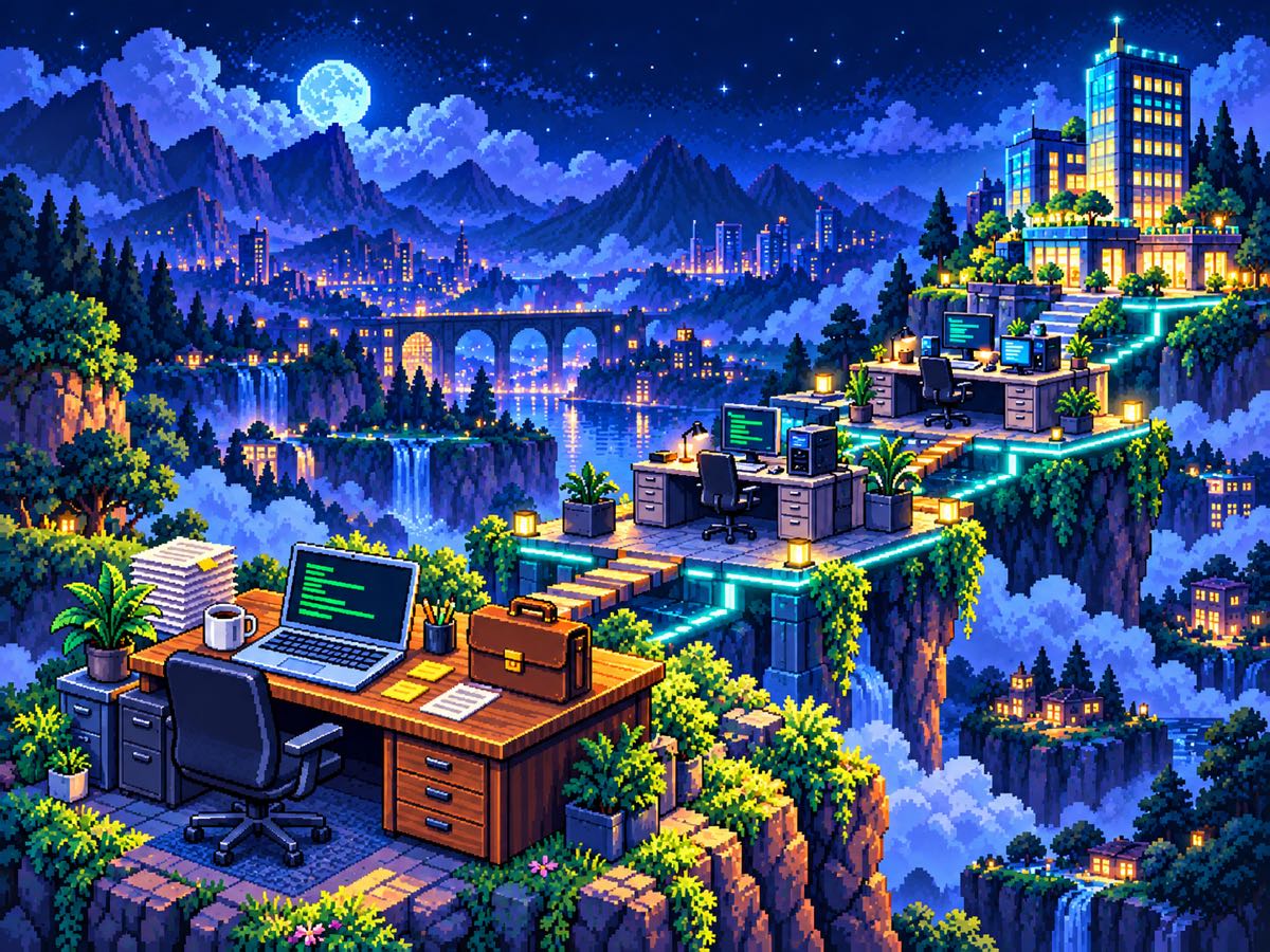 Artwork from the world of Office Idle